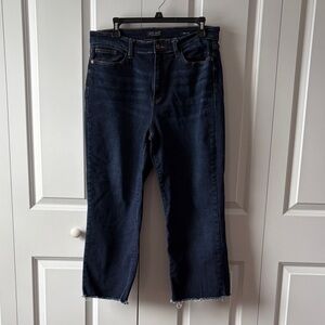 Judy Blue Dark Indigo Wide Leg Cropped Jeans Size 13/31